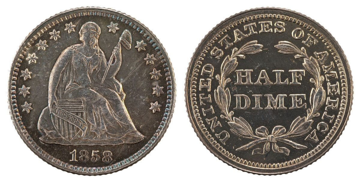 US Coin Seated Liberty Half Dime