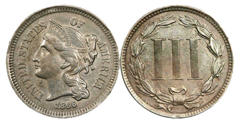 Three cent coin