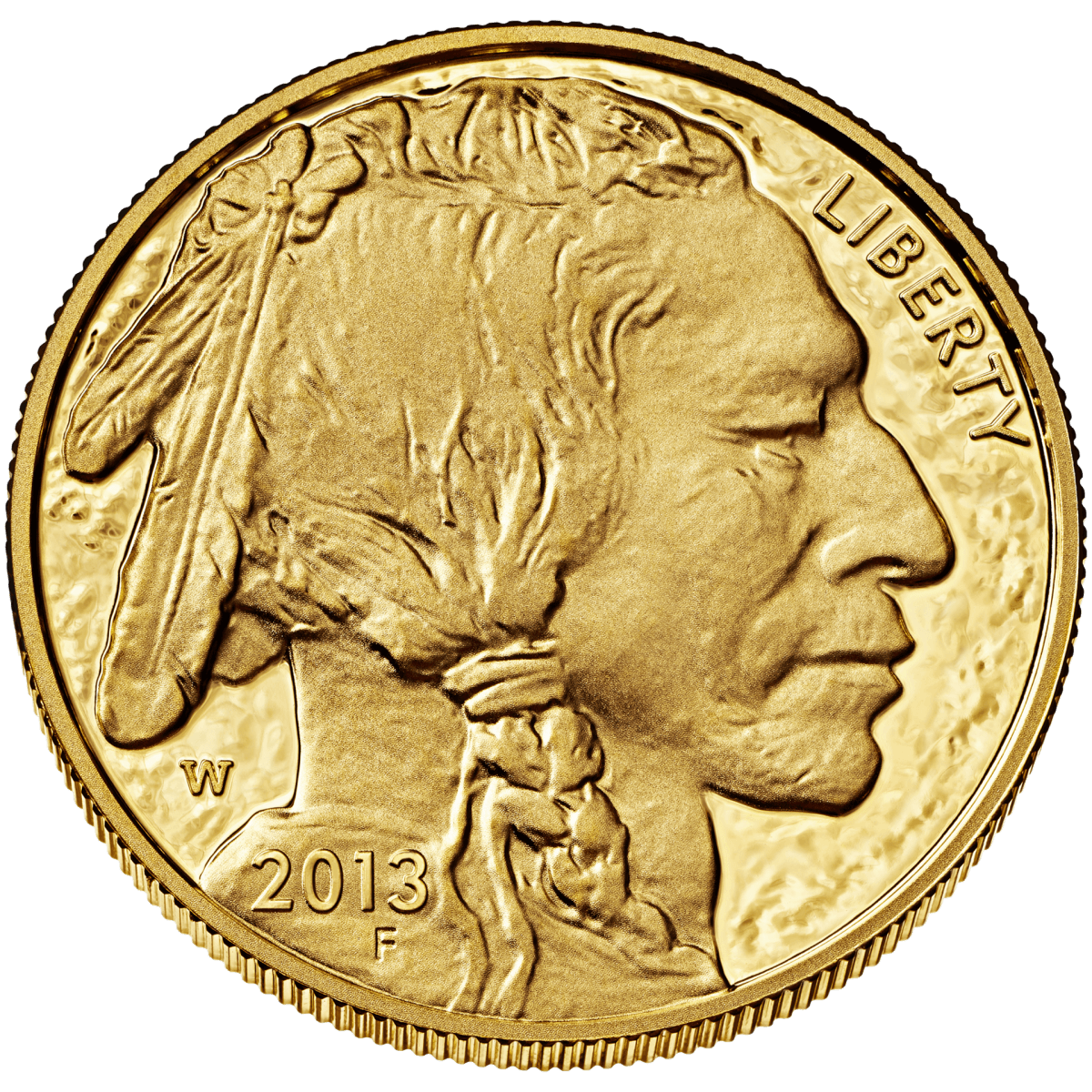 American gold buffalo $50 coin obverse